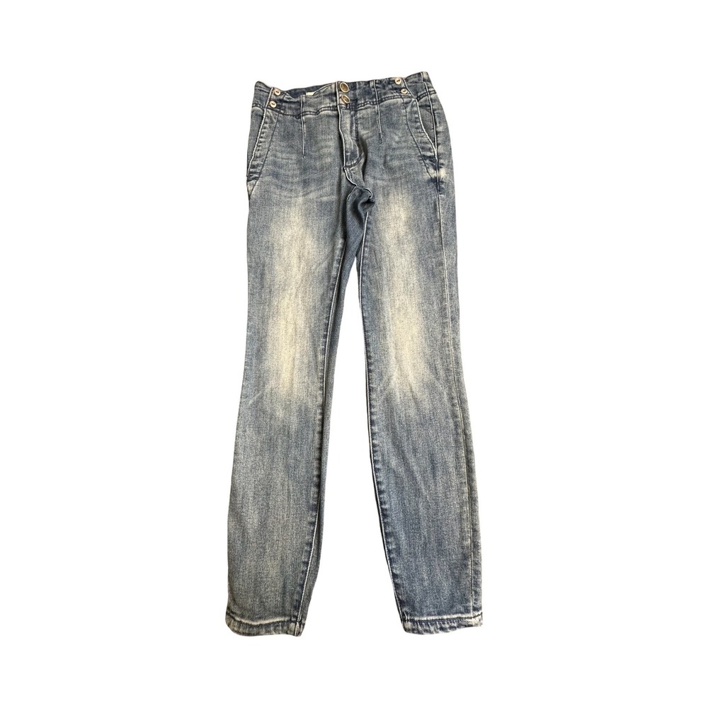 Pilcro High-Rise Skinny Jeans Womens 28 Blue Denim Boho Coastal